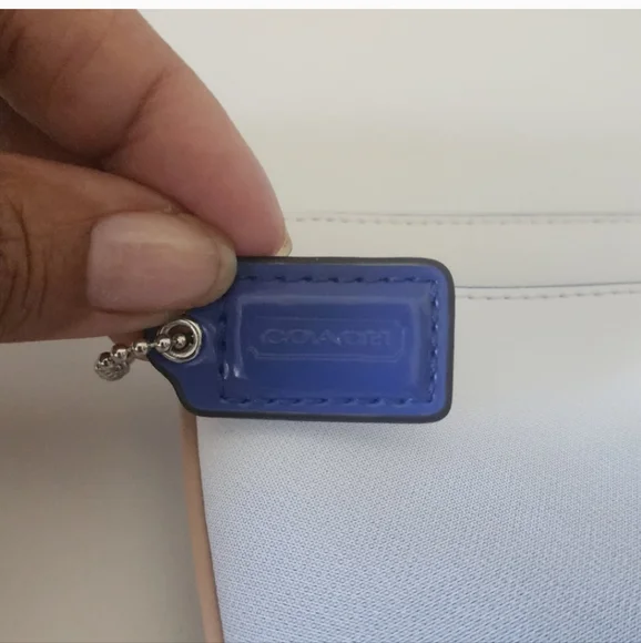 Coach Peyton Blue Ombré Clutch Purse Wristlet Wallet - Picture 10 of 12